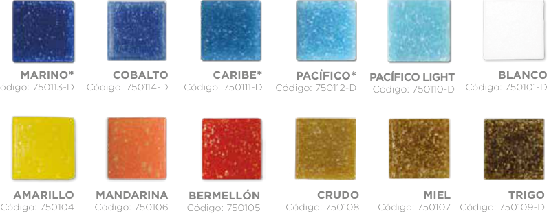 Selección de colores lisos del catálogo Diamond