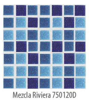 Mezcla Riviera · Referencia de combinación con junta clara · folleto Pegavítreo Diamond
